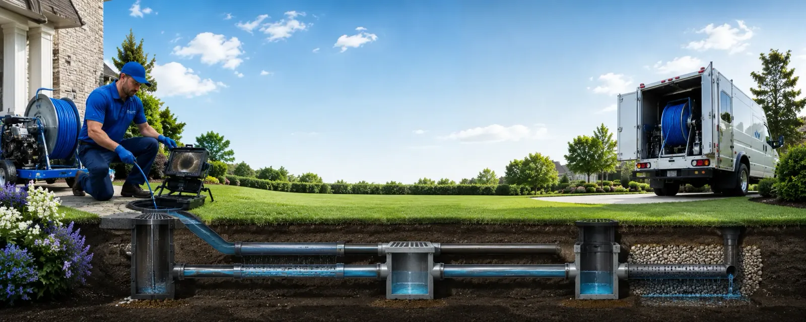 Outdoor drain cleaning information for Waterford Works, NJ